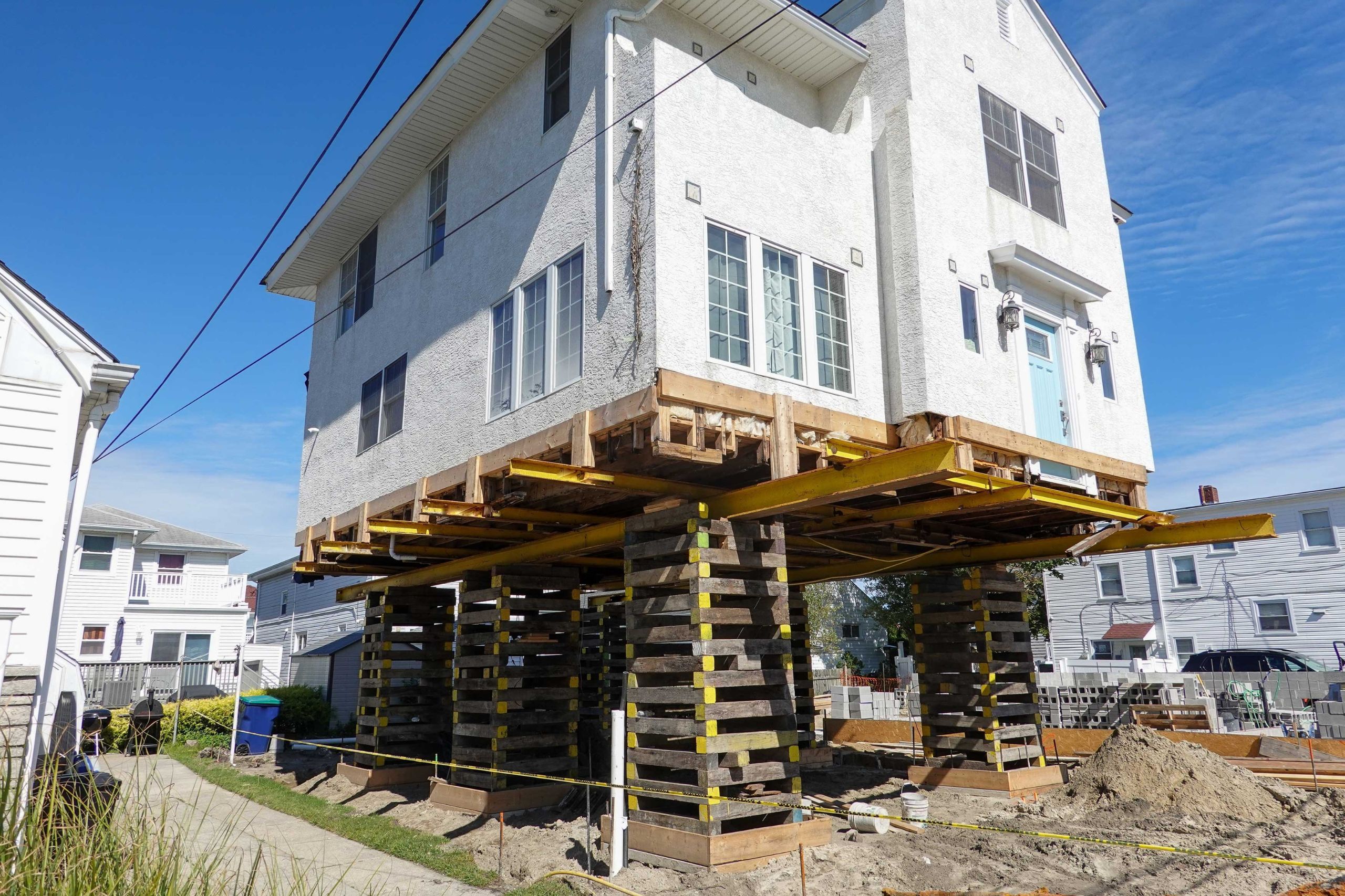 Located in Philadelphia, PA, we are a company that specializes in house lifting, small distance house moving, piles and foundations.